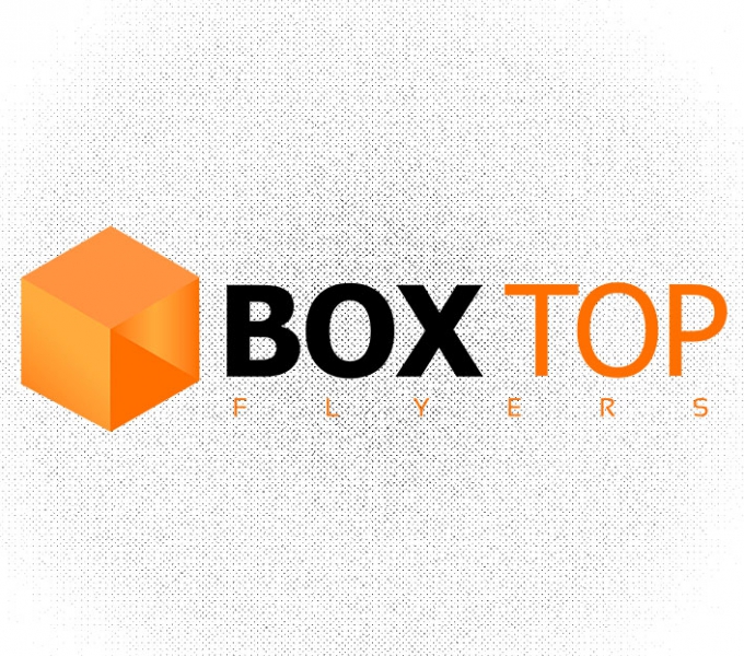 Box Top Flyers logo design