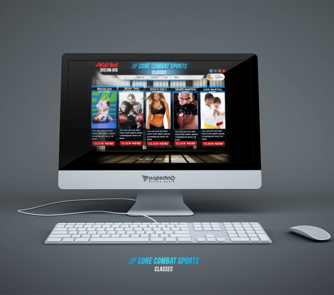 Core MMA martial arts gym website