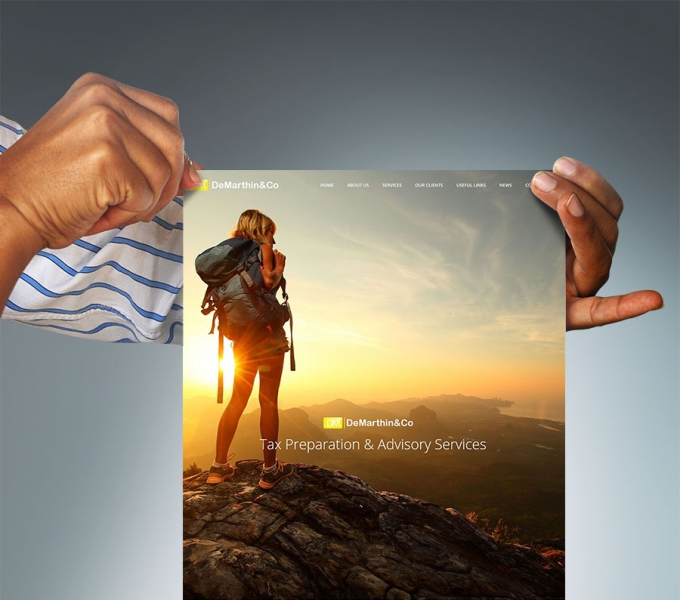 De Martin and Co professional services website
