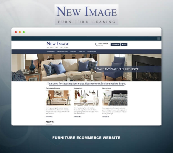 Furniture online store built by Psytechno
