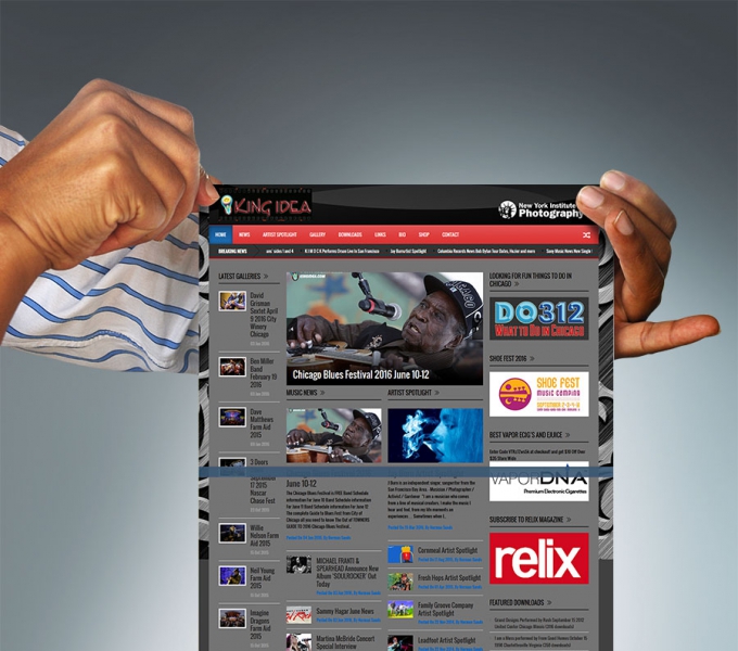 King Idea creative agency website