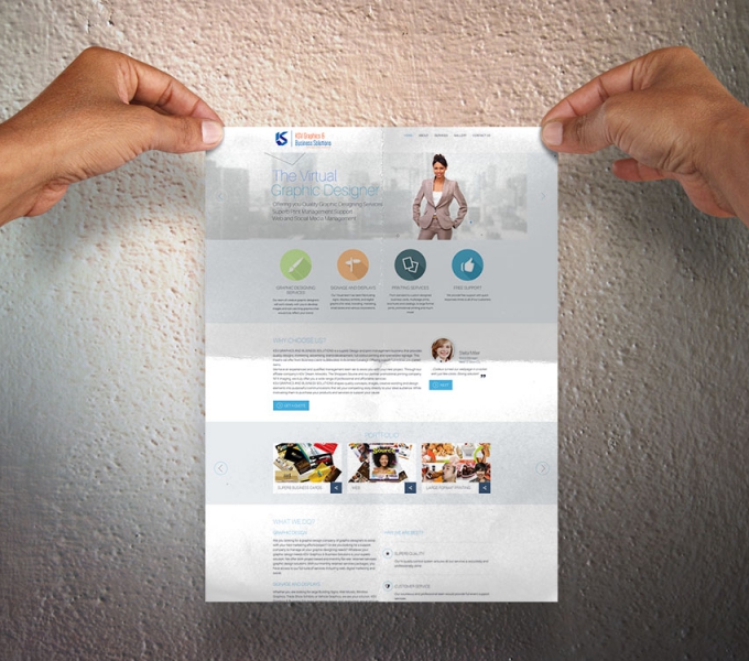 KSV Graphics design studio website